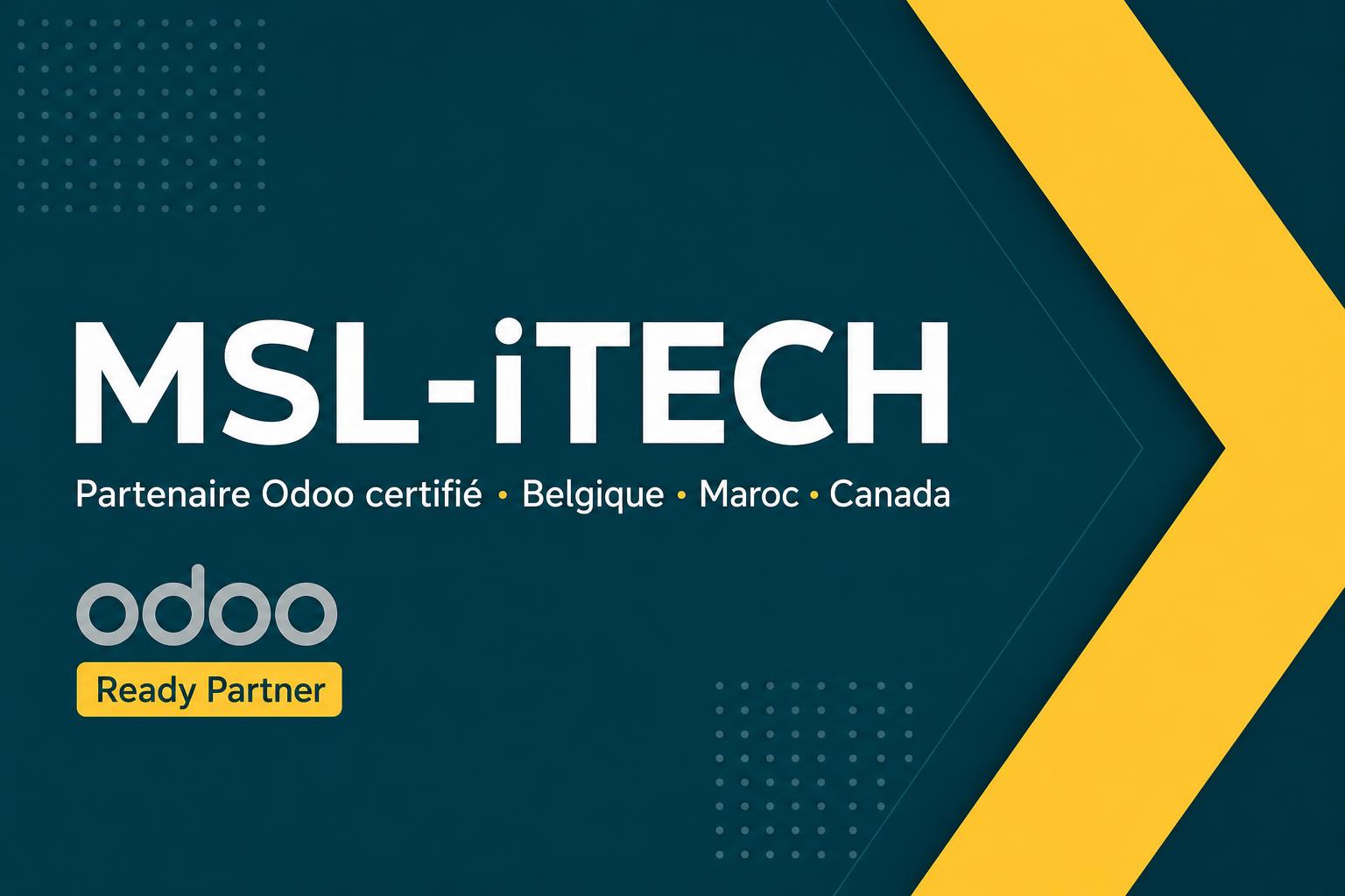 Odoo Partner Maroc | ERP & digital — MSL-iTECH